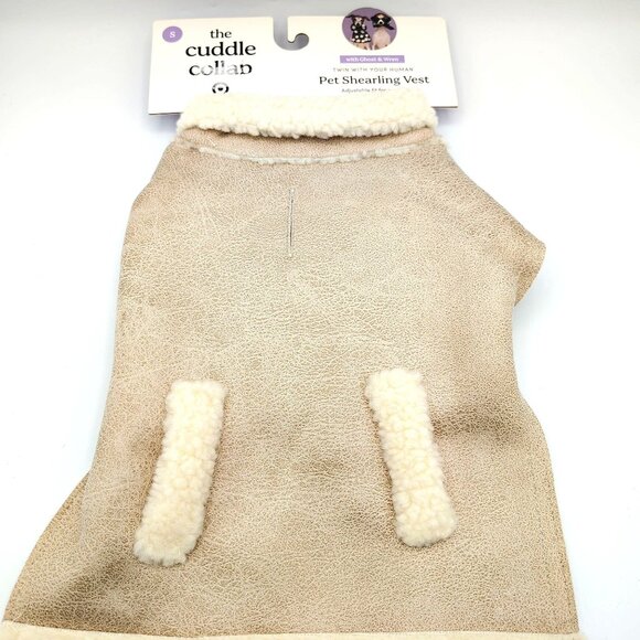 The Cuddle Collab Pet Shearling Vest Small Dog Up To 20lbSize Small up to 20 lbs - Picture 1 of 11
